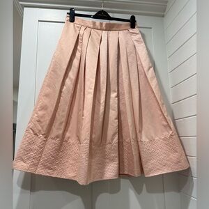 Banana Republic Blush A-Line Pleated Skirt